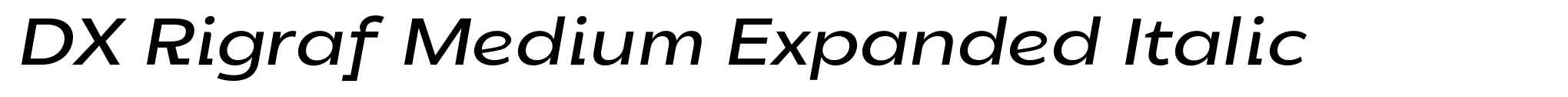 DX Rigraf Medium Expanded Italic image